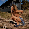 ROAM DARK DENIM SCOOP MID STRATA WEDGE