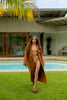 ROAM FUZZY STACK PLATFORM COGNAC FAUX SHEARLING