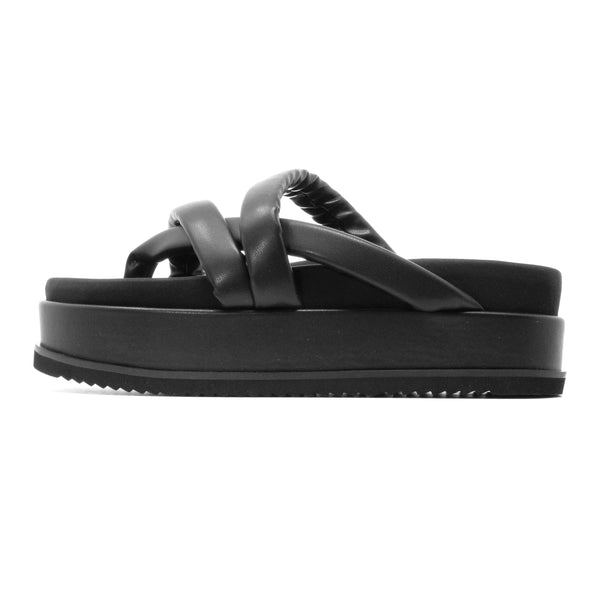 ROAM ASYMMETRICAL STACK PLATFORM BLACK VEGAN LEATHER