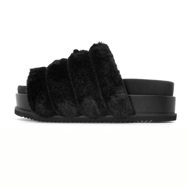 ROAM BUNNY STACK PLATFORM BLACK FAUX FUR