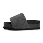 CASH STRIPE STACK CHARCOAL & GREY RECYCLED CASHMERE