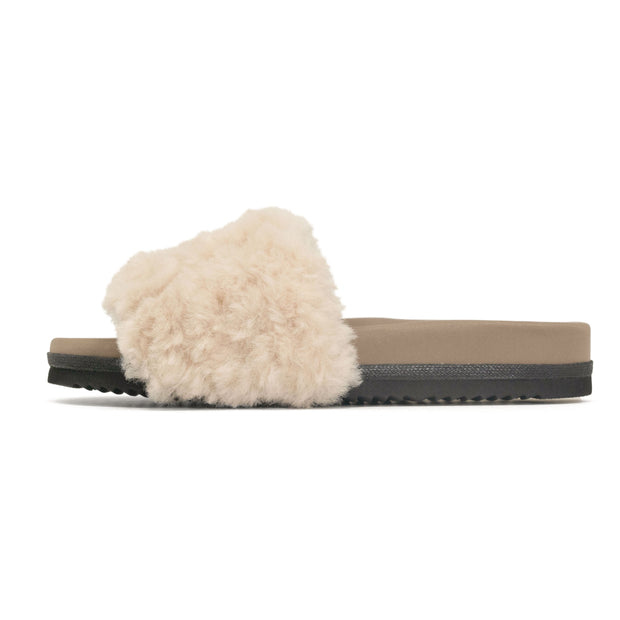 ROAM CLOUD SLIDER NATURAL FAUX SHEARLING