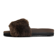 ROAM CLOUD SLIDER TAUPE FAUX SHEARLING