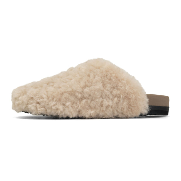 ROAM CLOUD SHEARLING CLOG NATURAL