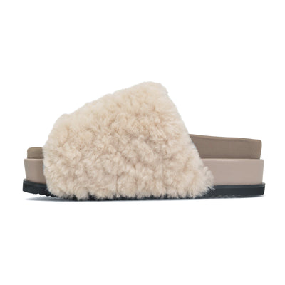 ROAM CLOUD STACK NATURAL FAUX SHEARLING