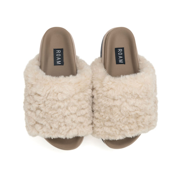 ROAM CLOUD STACK NATURAL FAUX SHEARLING