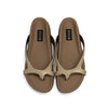 ROAM DEMI THONG GOLD VEGAN LEATHER