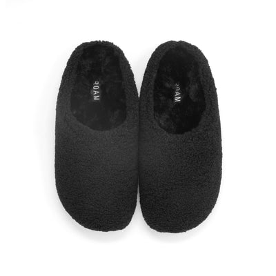 ROAM FUZZY COZY CLOG BLACK FAUX SHEARLING