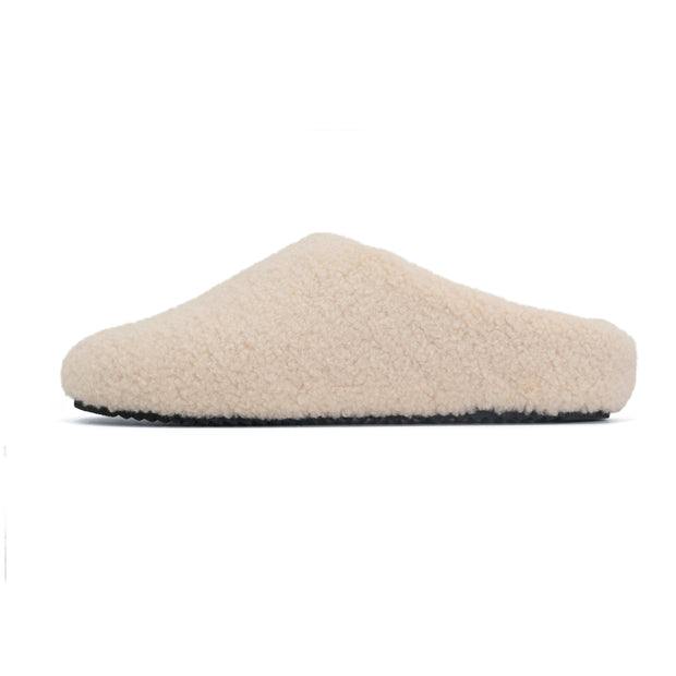 ROAM FUZZY COZY CLOG NATURAL FAUX SHEARLING