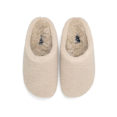 ROAM FUZZY COZY CLOG NATURAL FAUX SHEARLING
