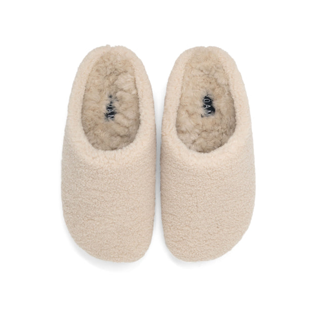 ROAM FUZZY COZY CLOG NATURAL FAUX SHEARLING