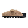 ROAM FUZZY LOAFER MULE BEIGE FAUX SHEARLING