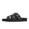 ROAM HARNESS SLIDE SANDAL BLACK VEGAN LEATHER