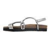 ROAM LINKY SANDALS SILVER VEGAN LEATHER