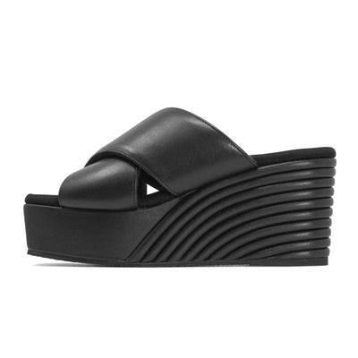 ROAM MID STRATA SQUARE BLACK VEGAN LEATHER