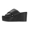 ROAM MID STRATA SQUARE BLACK VEGAN LEATHER