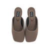 ROAM PUFFED MULE SQUARE HEEL TAUPE NEOPRENE