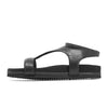 ROAM PUFFED T WRAP SANDAL BLACK VEGAN LEATHER