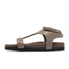 ROAM PUFFED T WRAP SANDAL TAUPE VEGAN LEATHER
