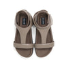 ROAM PUFFED T WRAP SANDAL TAUPE VEGAN LEATHER