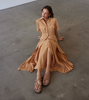 ROAM ASYMMETRICAL STACK PLATFORM NUDE VEGAN LEATHER