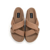ROAM SIDE SLIP STACK PLATFORM NUDE VEGAN LEATHER