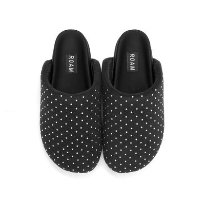 ROAM TERRY STUDDY CLOG BLACK TERRY FLEECE