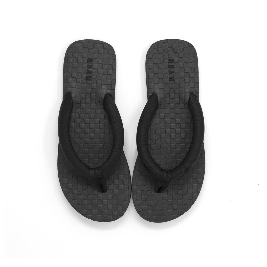 ROAM THE SLIP SANDAL BLACK NEOPRENE