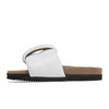 ROAM PUFFED KNOTTY SANDAL WHITE VEGAN LEATHER