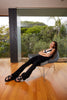 ROAM SIDE SLIP STACK PLATFORM  BLACK VEGAN LEATHER