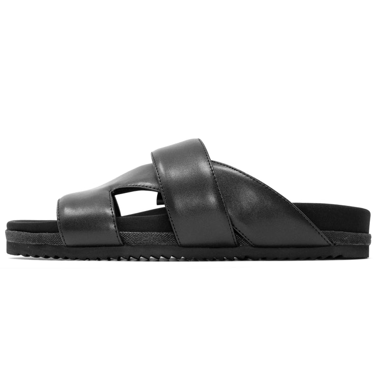 ROAM 7 SANDALS BLACK VEGAN LEATHER