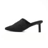 ROAM LONG LUXE CLOUD HEEL BLACK FAUX FUR