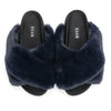 ROAM Cloud Slippers Navy Faux Fur