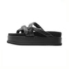 ROAM ASYMMETRICAL STACK PLATFORM BLACK VEGAN LEATHER