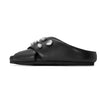 ROAM CROSS CRYSTAL SANDALS BLACK VEGAN LEATHER