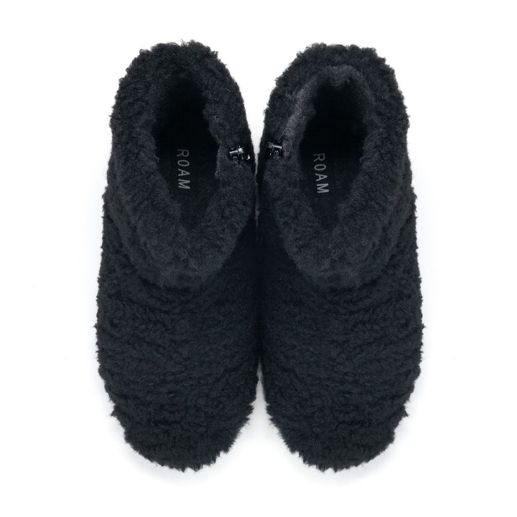 ROAM Mini Boosh Boots Black Faux Shearling