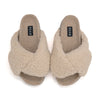 ROAM FOLDY CUSH NUDE FAUX SHEARLING SLIPPERS