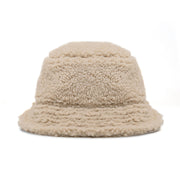 ROAM Fuzzy Bucket Hat Nude Faux Shearling