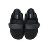 ROAM FUZZY LOAFER MULE BLACK FAUX SHEARLING