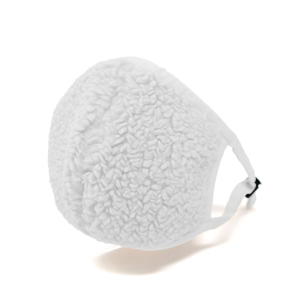 ROAM Fuzzy Mask White Faux Shearling