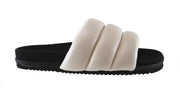 ROAM Puffy Sandals White Vegan Leather
