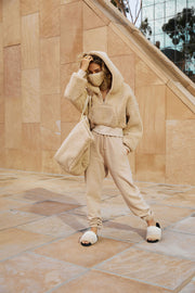 ROAM Fuzzy Shopper Nude Faux Shearling