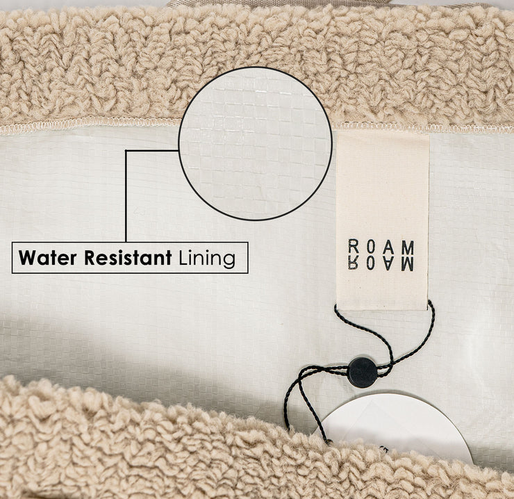ROAM Fuzzy Shopper Nude Faux Shearling