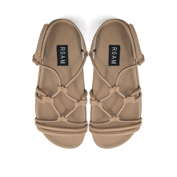 ROAM LINKY PLATFORM SANDAL NUDE VEGAN LEATHER