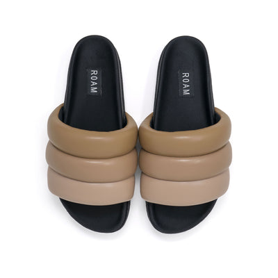 ROAM Puffy Sandals Earth Vegan Leather