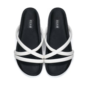 ROAM Tubey Sandals White Faux Leather