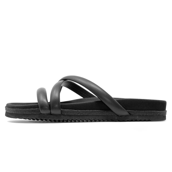 ROAM Tubey Sandals Black  Faux Leather