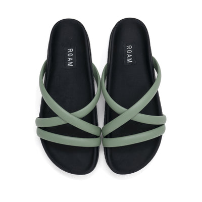 ROAM Tubey Sandals Sage Faux Leather