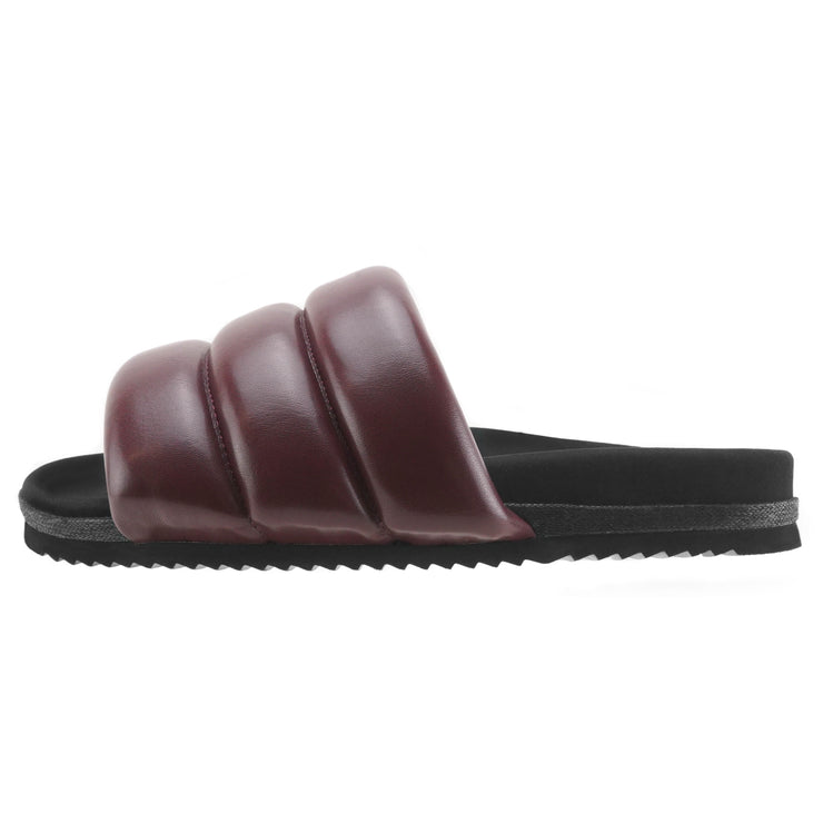 ROAM Puffy Sandals Berry Vegan Leather